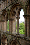 Jedburgh, Borders, Scotland: the Abbey - windows - photo by C.McEachern