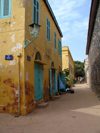 Senegal - Gore Island: narrow street - photo by G.Frysinger