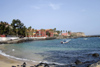 Senegal - Gore Island - island harbor - beach and fort - photo by G.Frysinger