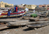 Senegal - Saint Louis: Fisherman's Village - building canoes from a single trunk - photo by G.Frysinger