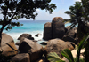 Mahe, Seychelles: Glacis - rocks, sea and palm trees - photo by M.Torres