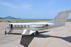 Mahe, Seychelles: Grumman G-1159 Gulfstream II-SP ZS-LOG (cn 19) - twin engine business jet - Seychelles International Airport - SEZ - photo by M.Torres