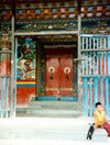 Sikkim - Rumtek: Enchey monastery - entrance - photo by G.Frysinger