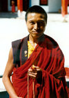 Sikkim - Gangtok: Buddhist monk - photo by G.Frysinger