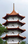 Singapore: Pagoda at the Entrance to the Chinese Garden - photo by D.Jackson