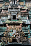 Singapore - Hindu Temple - Mandir - detail of the Gopura - photo by S.Lovegrove
