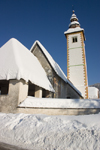 Slovenia - Ribcev Laz - Sv. Janez's church beside Bohinj Lake - photo by I.Middleton