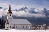Slovenia - church of Assumption of Mary in Bitnje- Bohinjska Bistrica - Bohinj Valley - photo by I.Middleton