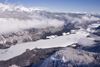 Slovenia - View of frozen Lake Bohinj from Vogel Mountain ski resort - photo by I.Middleton