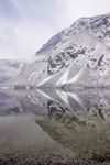 Slovenia - Mountains reflected in Bohinj Lake - winter - photo by I.Middleton