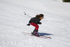 Slovenia - girl skiing on Vogel mountain in Bohinj - photo by I.Middleton