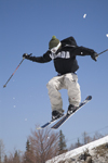 Slovenia - skier jumping on Vogel mountain in Bohinj - photo by I.Middleton