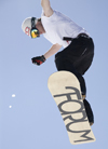 Slovenia - Snowboarder on Vogel mountain in Bohinj - forum board - photo by I.Middleton
