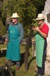 Slovenia - Jance: woodcutters - Chestnut Sunday festival - photo by I.Middleton