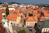 the red roofs of Maribor - view from the bell tower of the Church of Saint John the Baptist - photo by I.Middleton