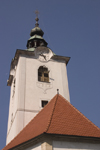 Church in Smarje pri Jelsah - tower, Slovenia - photo by I.Middleton