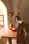 Reconstruction of monks living quarters inside Predjama Castle, Slovenia - photo by I.Middleton