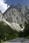 Slovenia - peaks of the Julian Alps seen from Vrsic pass - photo by I.Middleton