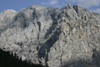 Slovenia - view of the Julian Alps from Vrsic pass - rocky scarps - photo by I.Middleton