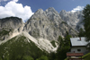 Slovenia - peaks of the Julian Alps from Vrsic pass - Koca Na Godzu 1226 m - photo by I.Middleton