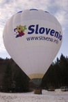 Hot air balloon at the Golden fox, Womens world cup giant slalom, Kranjska Gora, Podkoren, Slovenia - photo by I.Middleton