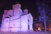 Serbian Orthodox church of Saints Cyril and Methodius, near Tivoli Park - nocturnal, Ljubljana - photo by I.Middleton