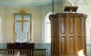 South Georgia Island - Grytviken: the Norwegian church - interior (photo by G.Frysinger)