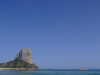 Spain / Espaa - Calp / Calpe (Valencia - provincia de Alicante): the rock and the sea - Mediterranean (photo by M.Bergsma)