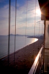 Spain / Espaa - Benidorm: beach seen from a hotel balcony (photo by M.Bergsma)
