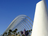 Spain / Espaa - Valencia:  L'Umbrcul / L'Umbracle - City of Arts and Science - modern architecture (photo by M.Bergsma)