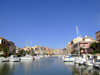 Spain / Espaa - Valencia: little harbour of Avinguda del Mar - canal (photo by M.Bergsma)
