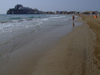 Spain - Peiscola - The beach and the Castle - photo by M.Bergsma