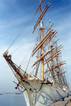 Spain / Espaa - Huelva: friends from Murmansk - the Russian Navy tall ship Sedov