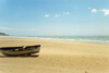 Spain / Espaa - Zahara de los Atunes (Cadiz): beach - lonely boat - photo by Nacho Cabana