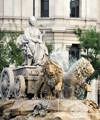Madrid, Spain / Espaa: Cibeles Fountain / Fuente de la Cibeles - Plaza de Cibeles, dedicated to the Phrygian goddess of fertility - photo by M.Torres