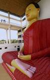 Matara, Southern province, Sri Lanka: sitting giant Buddha at Matara Temple - photo by B.Cain