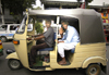 Kandy, Central Province, Sri Lanka: tuk-tuk mini cab - auto rickshaw - photo by B.Cain