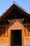 Colombo, Sri Lanka: Gangaramaya Temple - Japanese inspired wooden pavilion - Slave island - photo by M.Torres