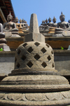 Colombo, Sri Lanka: Gangaramaya Temple - Borobudur style stupa - Slave island - photo by M.Torres