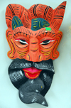 Colombo, Sri Lanka: bearded devil mask - used by Ruhunu dancers - photo by M.Torres