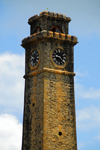 Galle, Southern Province, Sri Lanka: clock tower - built in 1881, during British times, in memory of Dr. pieter Daniel Antonisz - MD and Mayor, a Dutch Burgher - Old Town - UNESCO World Heritage Site - photo by M.Torres