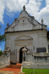 Galle, Southern Province, Sri Lanka: Groote Kerk / Dutch Reformed Church - main gate - Old Town - UNESCO World Heritage Site - photo by M.Torres