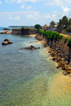 Galle, Southern Province, Sri Lanka: western ramparts - Triton bastion - Old Town - UNESCO World Heritage Site - photo by M.Torres