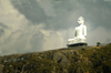 Sri Lanka - near Colombo: hillside Buddha statue - photo by B.Cain