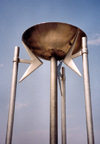 Swaziland - Lobamba: under the torch's cauldron - king Sobuza II memorial park - eternal flame - photo by Miguel Torres