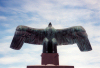 Sweden - Stockholm: powerful - Swedish eagle - Carl Milles monument, Karlaplan (photo by M.Torres)