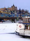 Stockholm, Sweden: ice, boats, trains and houses - photo by M.Bergsma