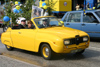 Sweden - Helsingborg: students' graduation parade - old Saab cabrio - classical car (photo by Charlie Blam)