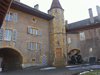 Switzerland / Suisse / Schweiz / Svizzera -  Murten / Morat - Freiburgerland: inner court of the castle / chateau cour interieure (photo by Christian Roux)