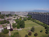 Switzerland / Suisse / Schweiz / Svizzera - Geneva / Genve / Genf / Ginevra / GVA: Le Lignon housing project - architect Georges Addor - commune de Vernier - photo by C.Roux